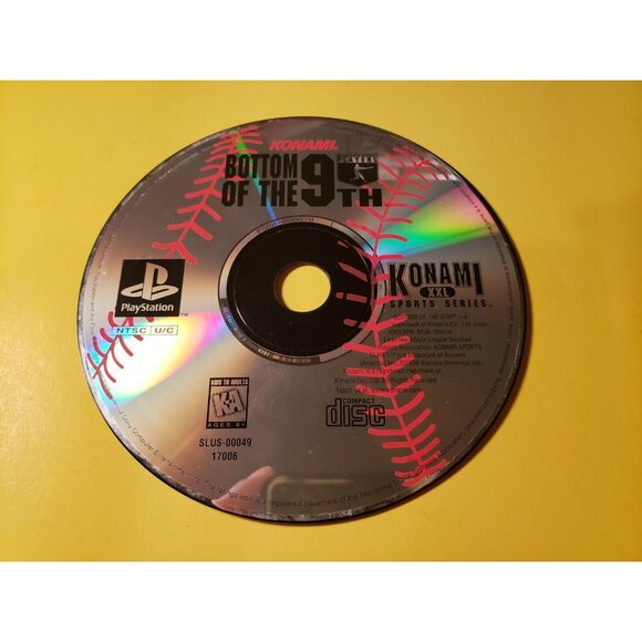 2 for 15 $ Playstation 1 PS1 - 1996 - Baseball - Bottom of the 9th - Disc Only - Picture 2 of 3